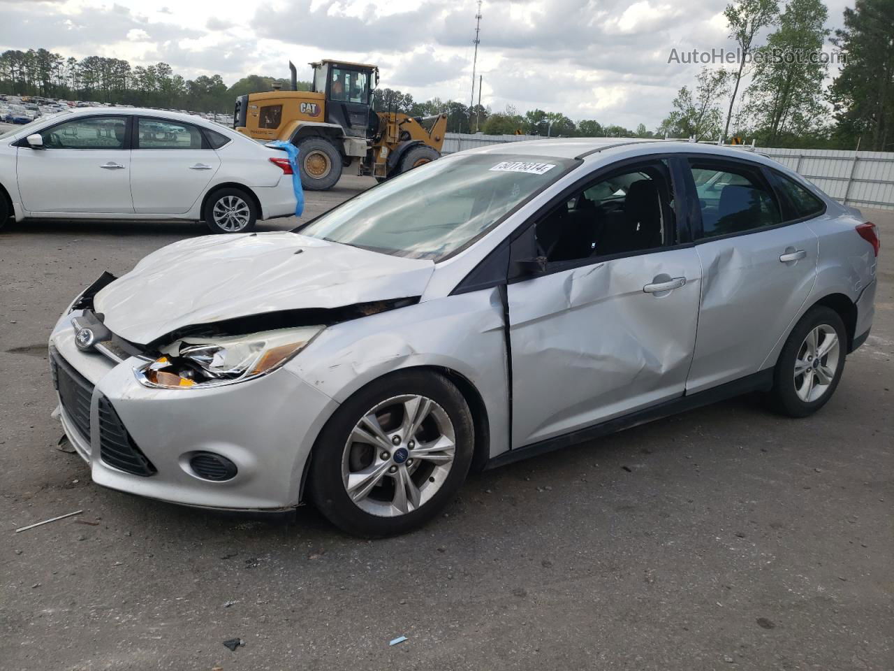 2013 Ford Focus Se Silver vin: 1FADP3F24DL266462