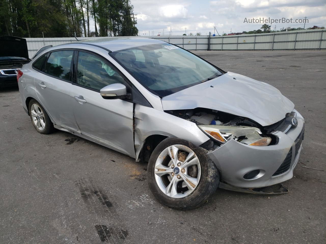 2013 Ford Focus Se Silver vin: 1FADP3F24DL266462