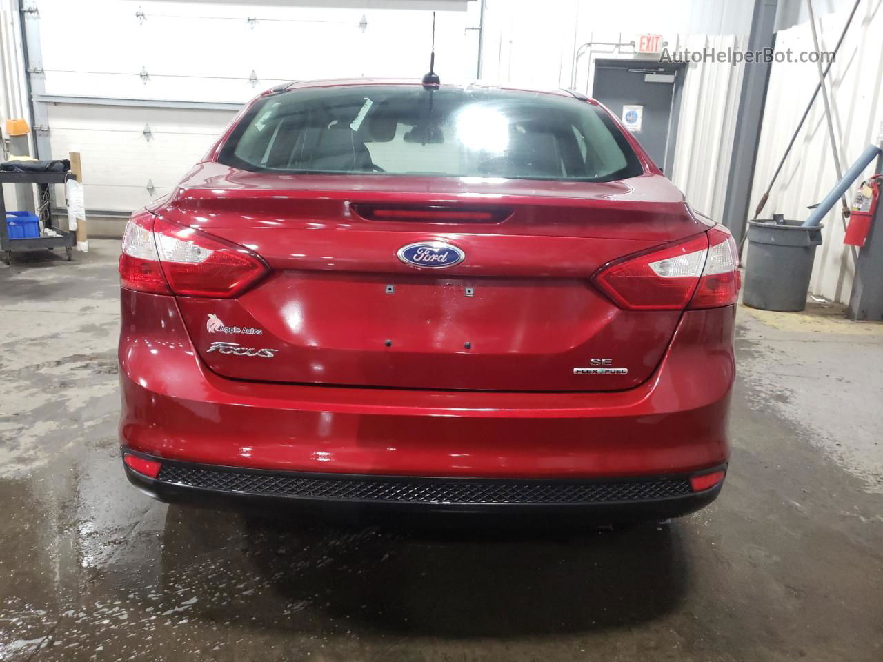 2013 Ford Focus Se Red vin: 1FADP3F24DL277137