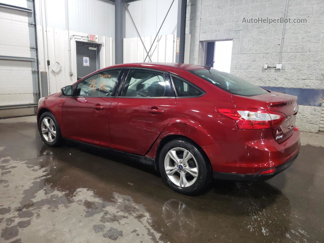 2013 Ford Focus Se Red vin: 1FADP3F24DL277137