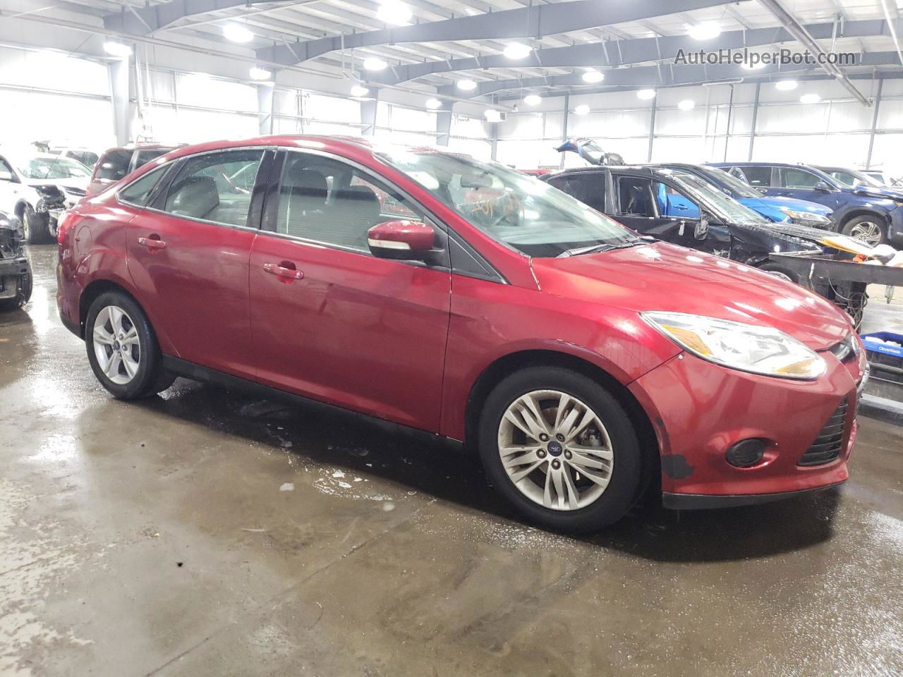 2013 Ford Focus Se Red vin: 1FADP3F24DL277137