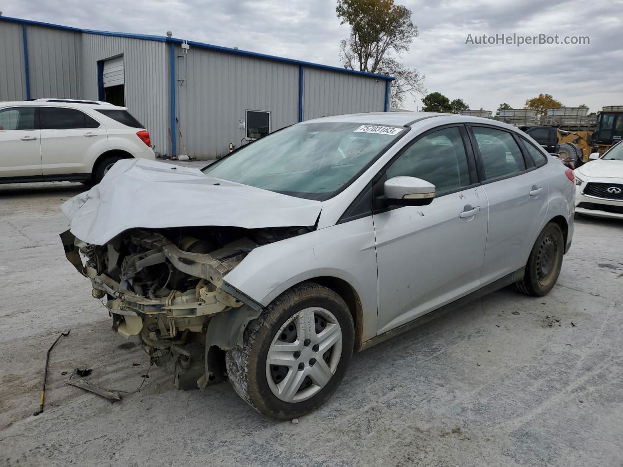 2013 Ford Focus Se Silver vin: 1FADP3F24DL321640