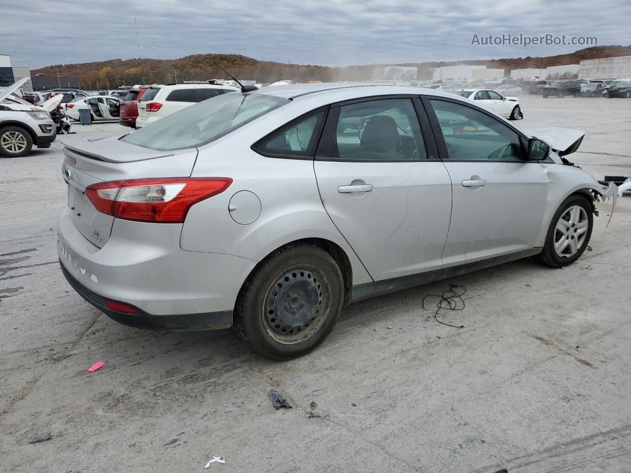 2013 Ford Focus Se Silver vin: 1FADP3F24DL321640