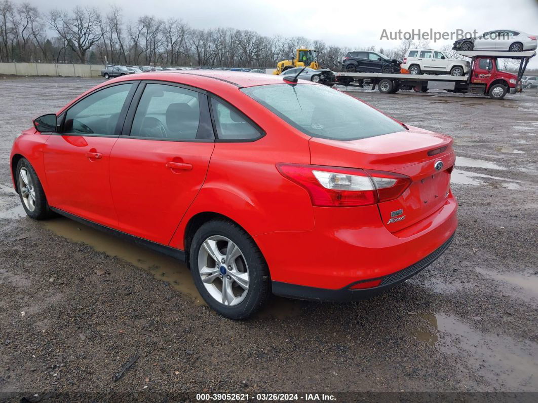 2014 Ford Focus Se Red vin: 1FADP3F24EL106826