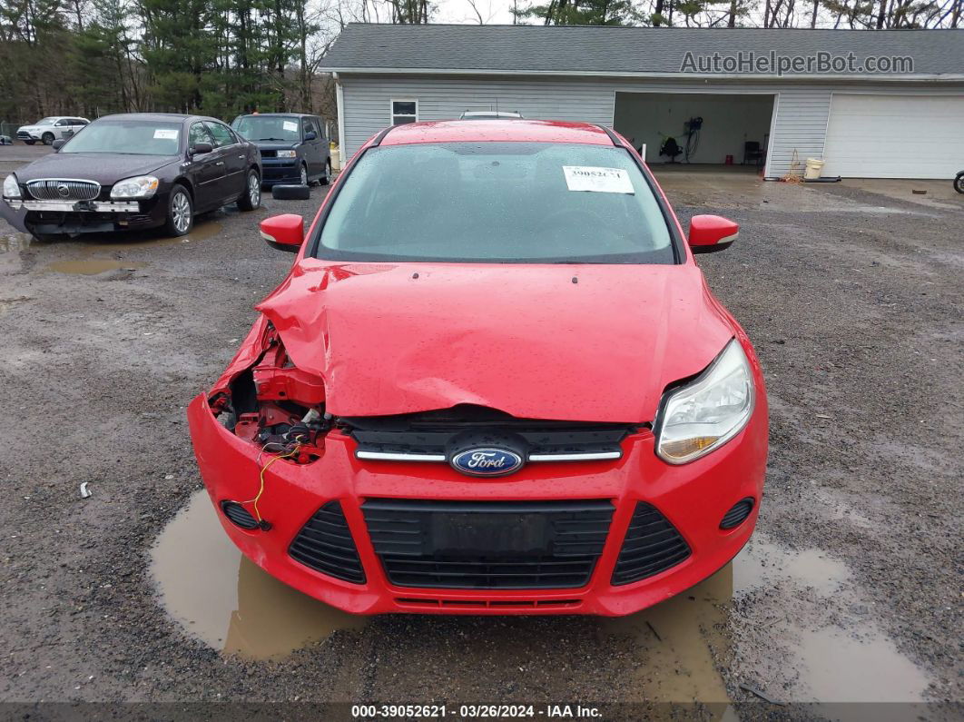 2014 Ford Focus Se Red vin: 1FADP3F24EL106826