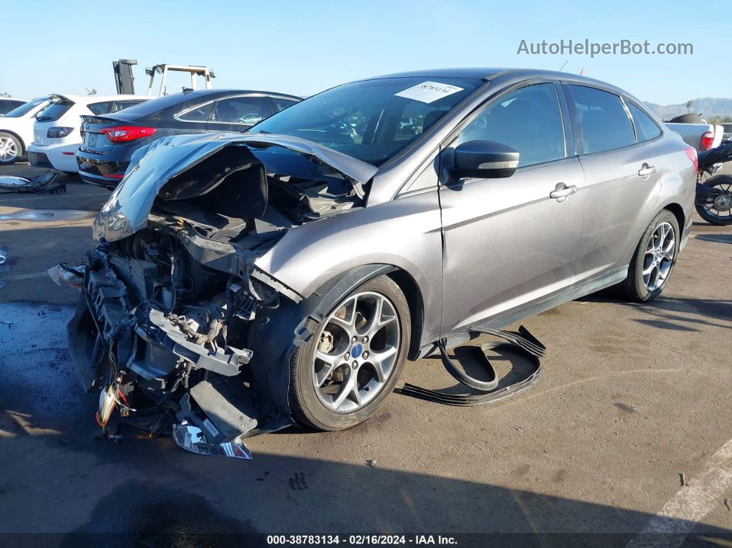 2014 Ford Focus Se Gray vin: 1FADP3F24EL158120