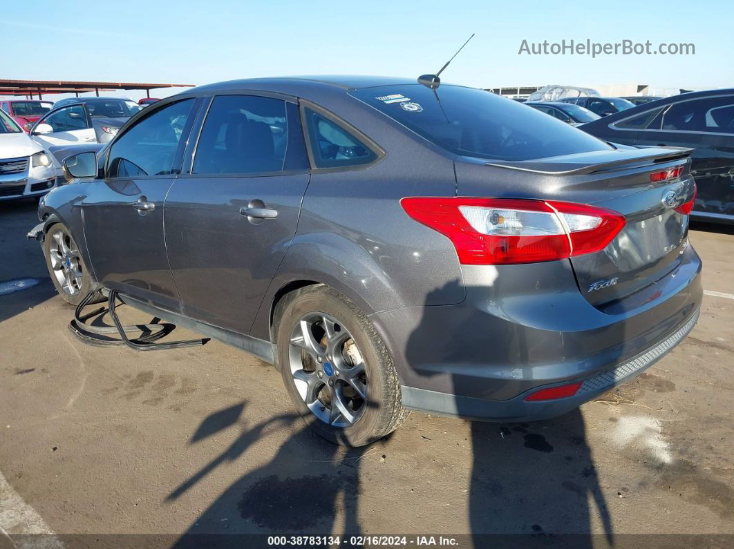 2014 Ford Focus Se Gray vin: 1FADP3F24EL158120