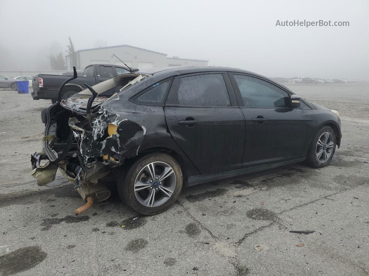 2014 Ford Focus Se Black vin: 1FADP3F24EL180330