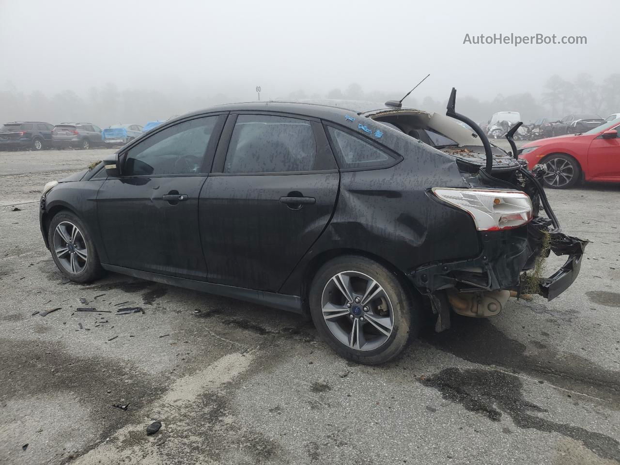 2014 Ford Focus Se Black vin: 1FADP3F24EL180330