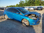 2014 Ford Focus Se Синий vin: 1FADP3F24EL253812