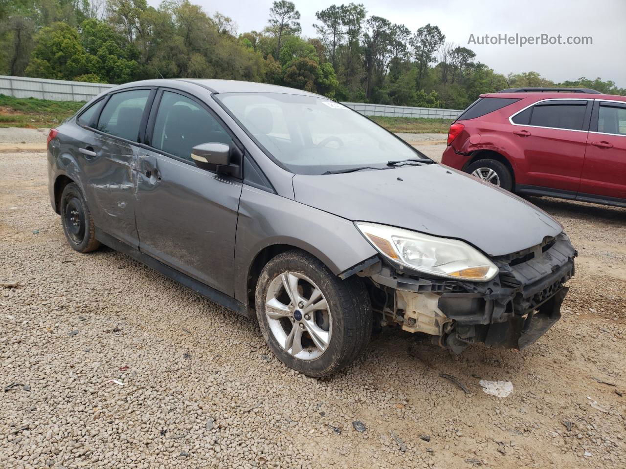 2014 Ford Focus Se Gray vin: 1FADP3F24EL282288