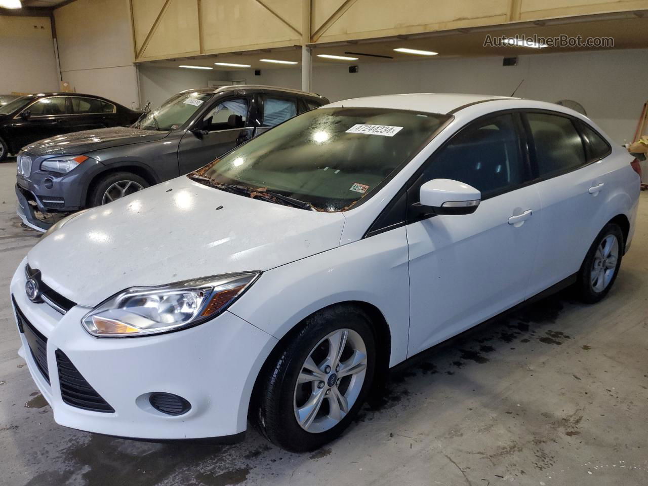 2014 Ford Focus Se White vin: 1FADP3F24EL339301