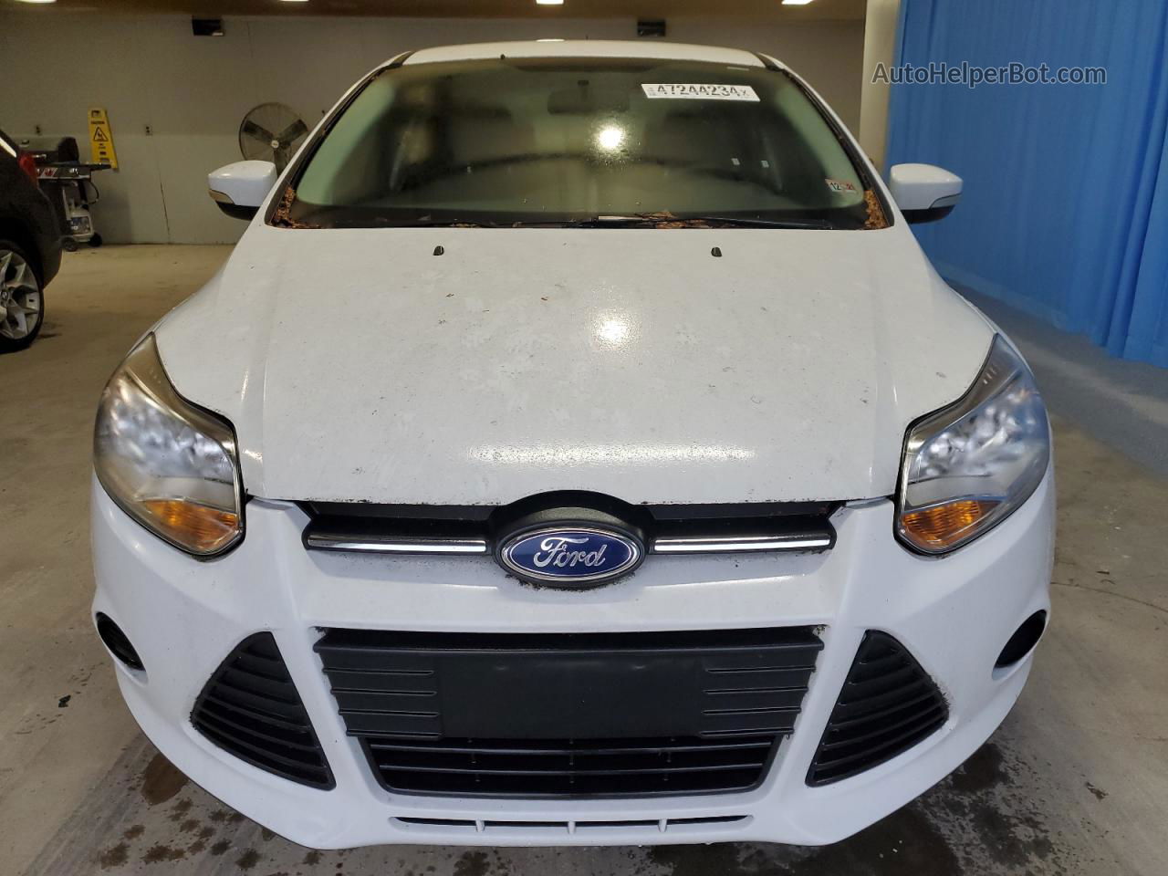 2014 Ford Focus Se White vin: 1FADP3F24EL339301