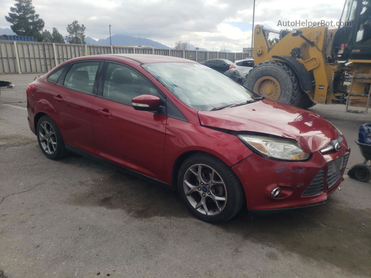 2014 Ford Focus Se Red vin: 1FADP3F24EL366496