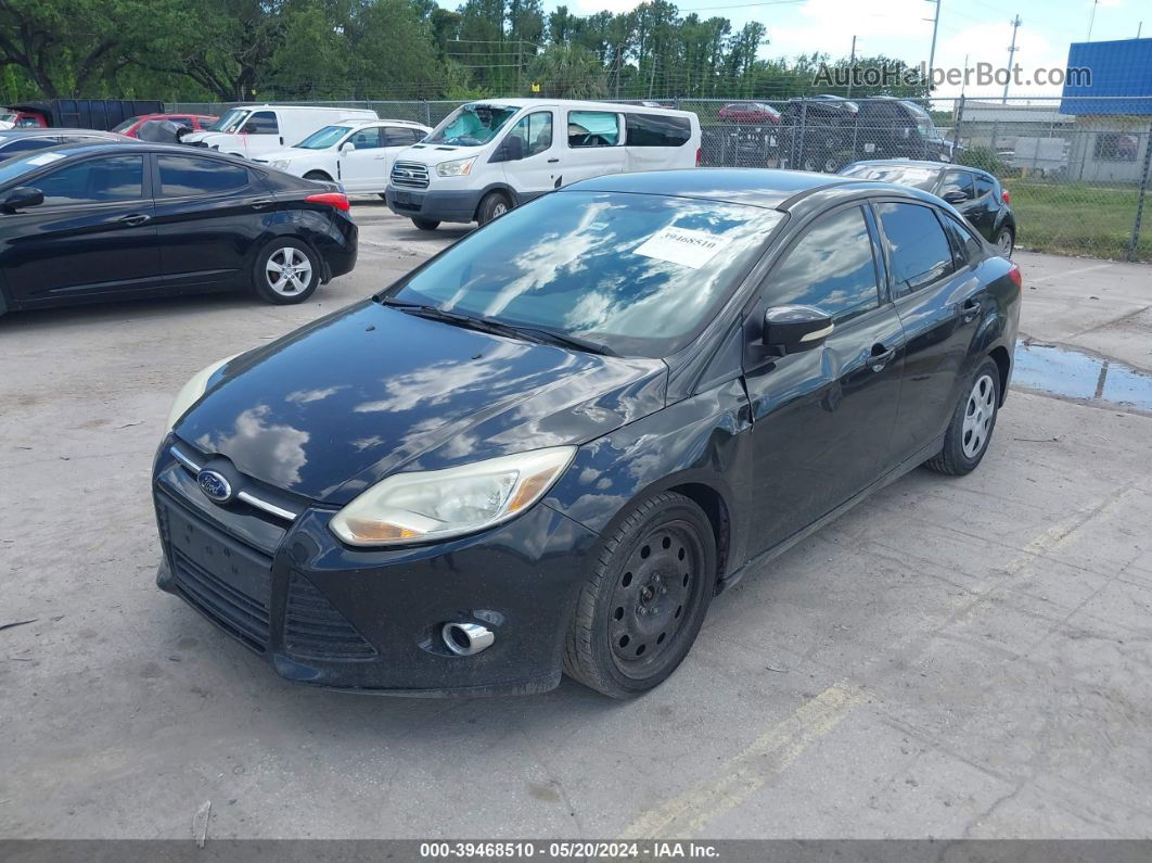 2014 Ford Focus Se Black vin: 1FADP3F24EL381113