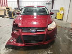 2014 Ford Focus Se Maroon vin: 1FADP3F24EL416541