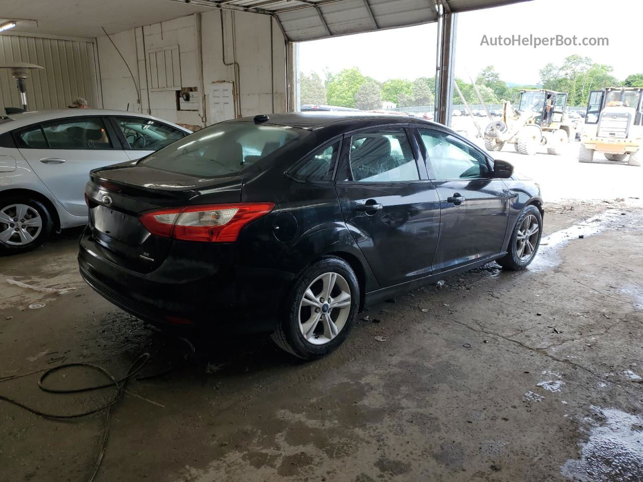 2014 Ford Focus Se Black vin: 1FADP3F24EL418015