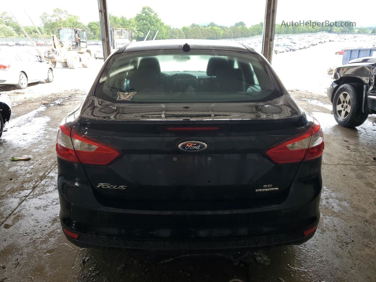 2014 Ford Focus Se Black vin: 1FADP3F24EL418015