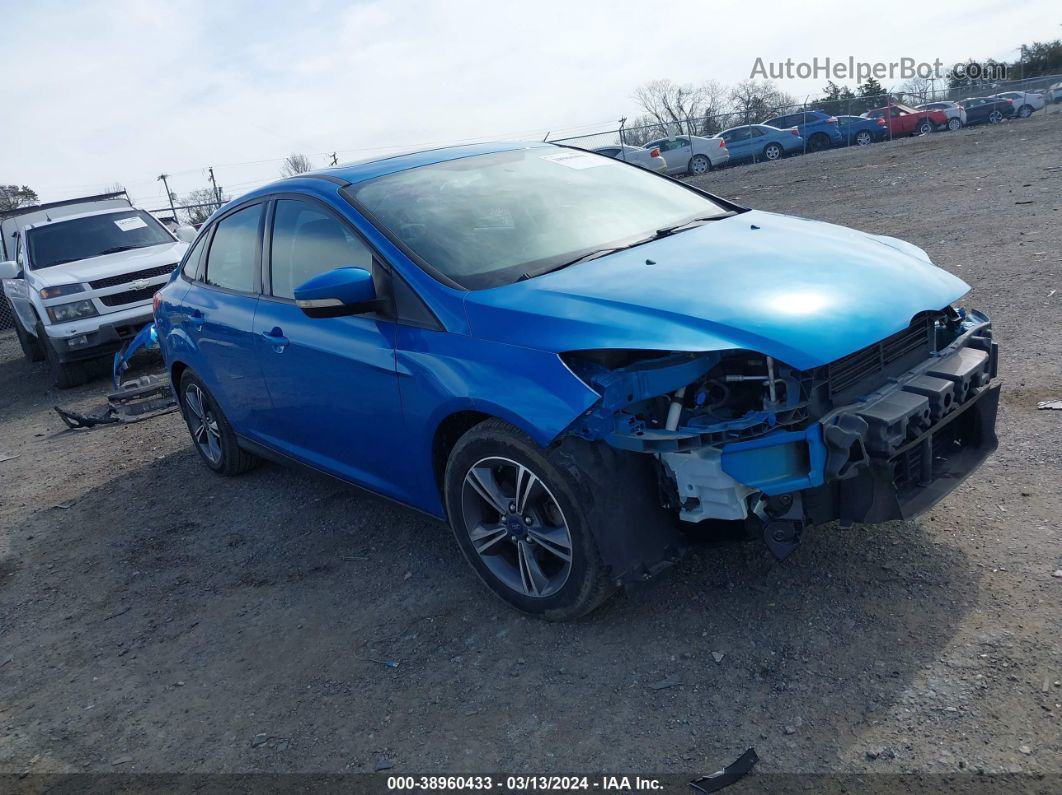 2014 Ford Focus Se Blue vin: 1FADP3F24EL422131