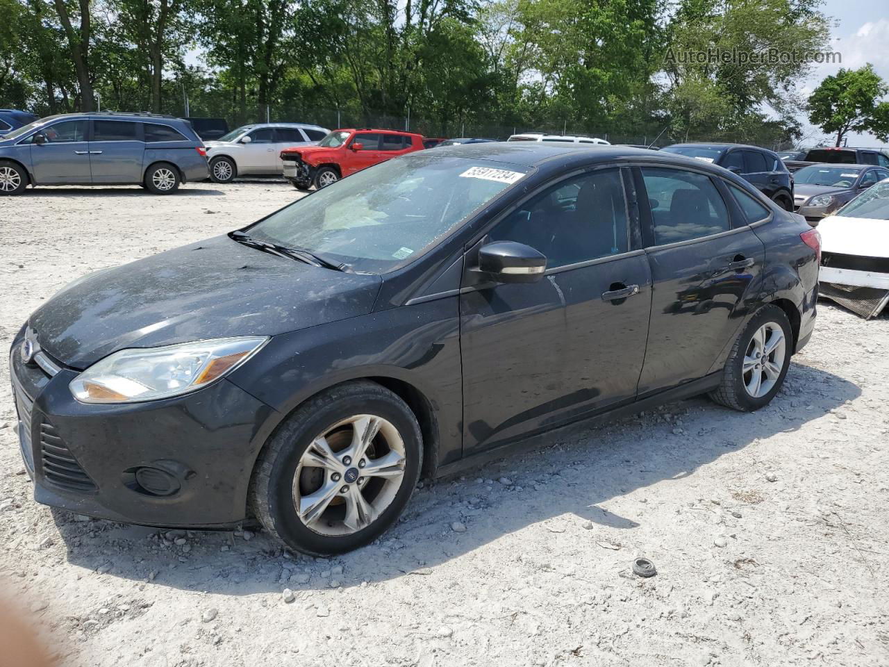 2014 Ford Focus Se Black vin: 1FADP3F24EL428186