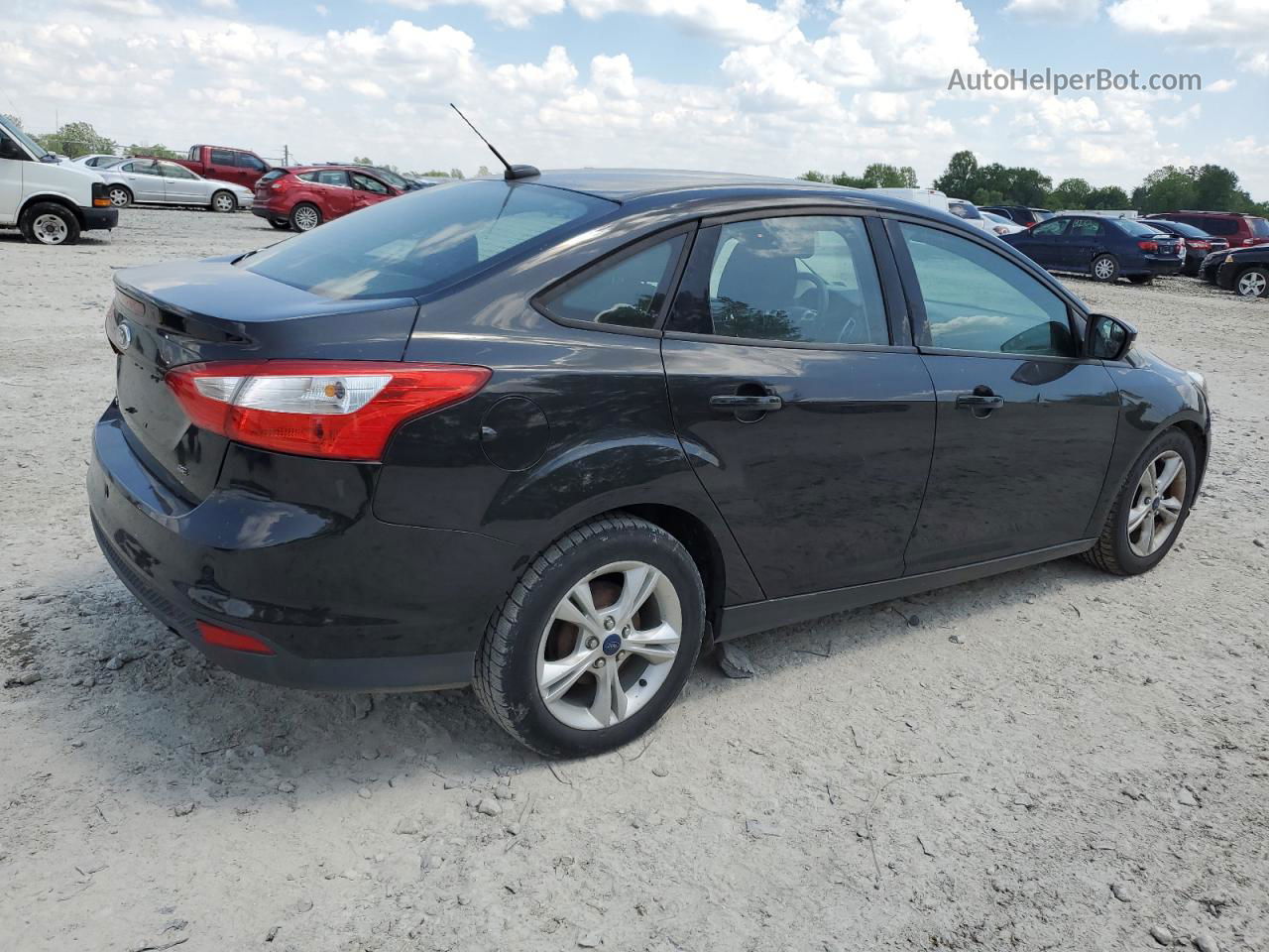 2014 Ford Focus Se Black vin: 1FADP3F24EL428186