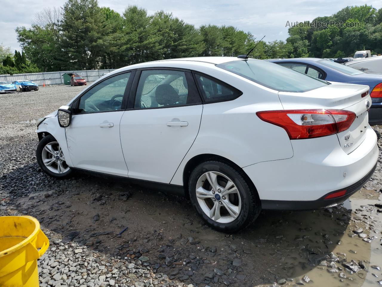 2014 Ford Focus Se White vin: 1FADP3F24EL435185