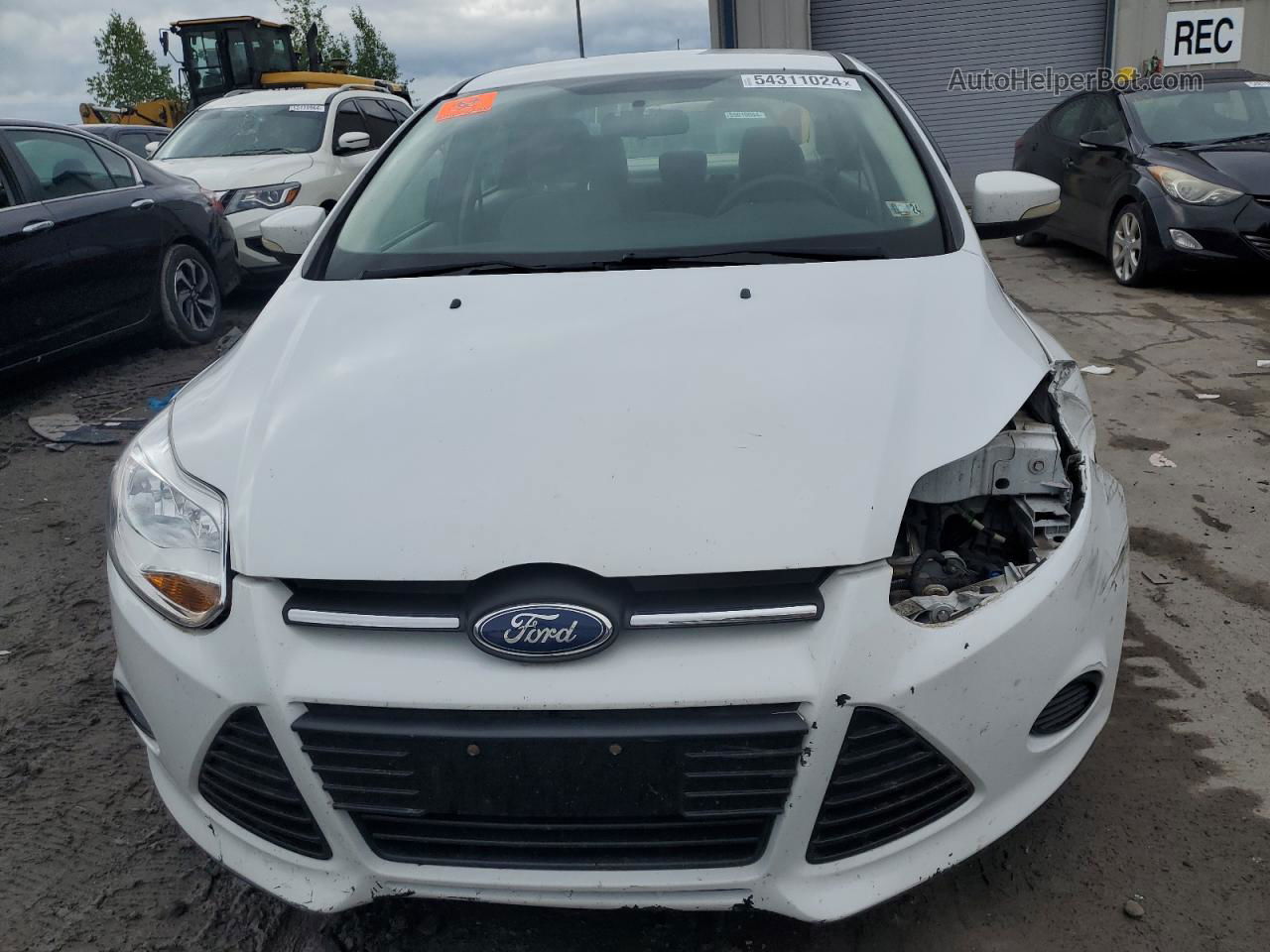 2014 Ford Focus Se White vin: 1FADP3F24EL446395