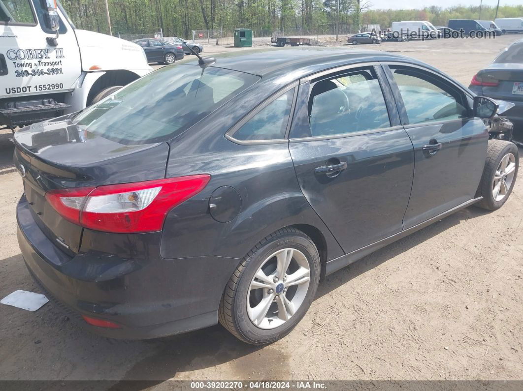 2014 Ford Focus Se Black vin: 1FADP3F24EL458465