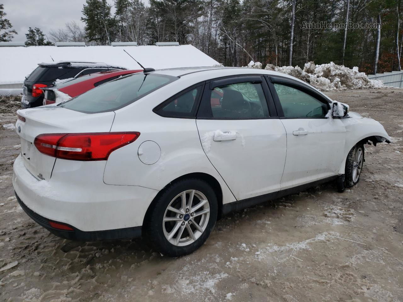 2015 Ford Focus Se White vin: 1FADP3F24FL205745