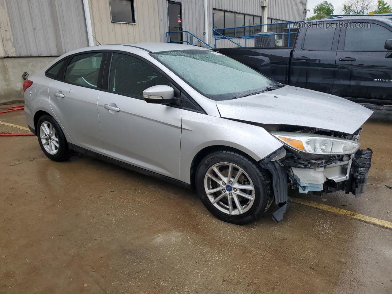 2015 Ford Focus Se Silver vin: 1FADP3F24FL347335