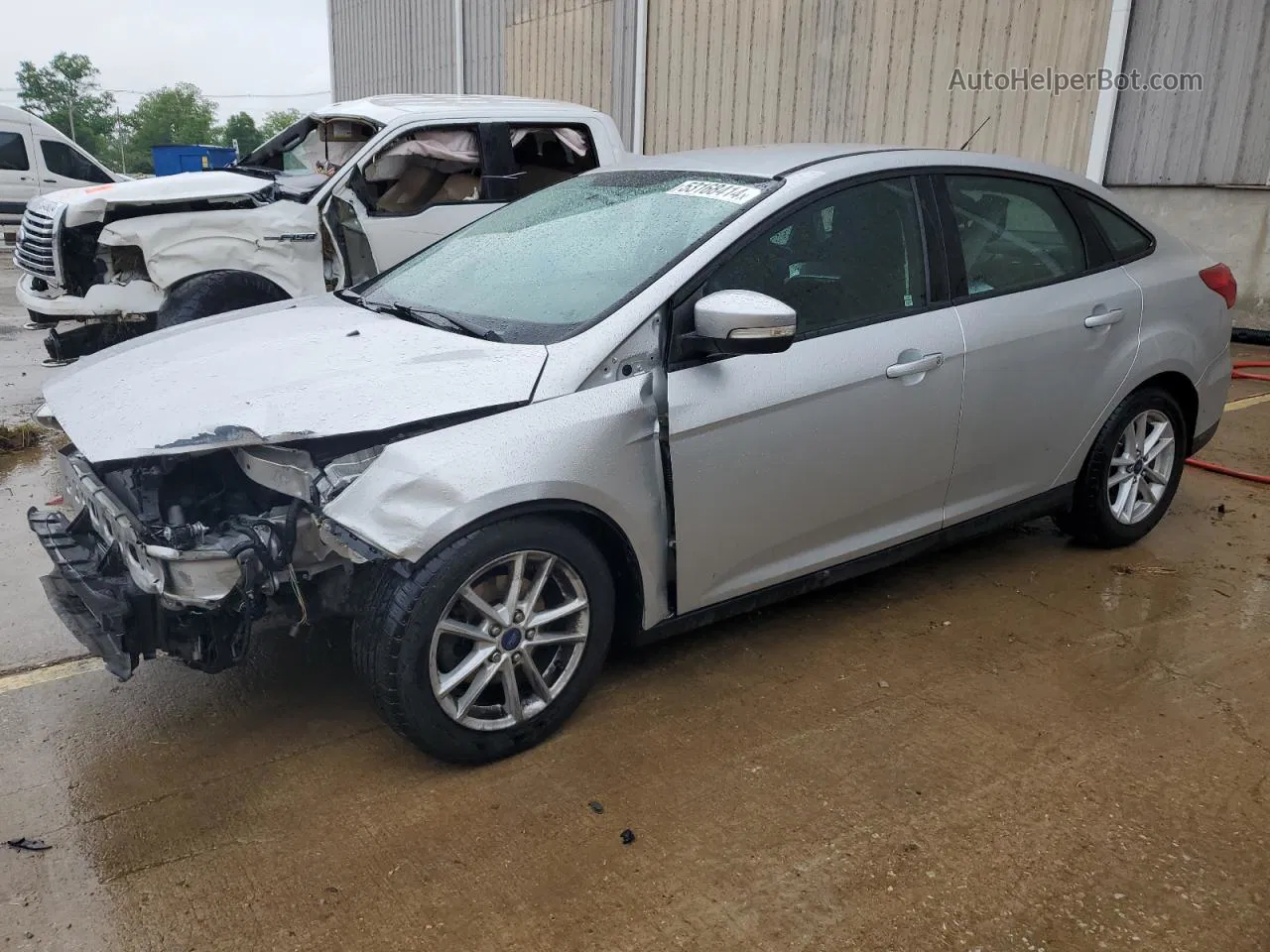 2015 Ford Focus Se Silver vin: 1FADP3F24FL347335