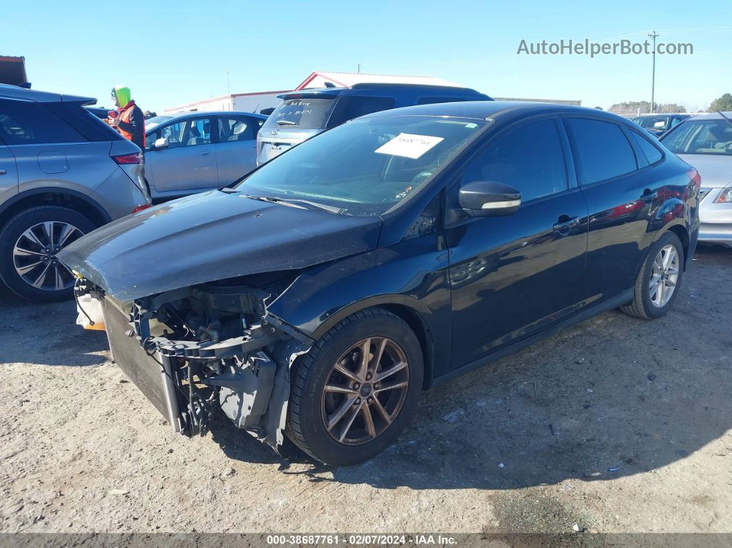 2015 Ford Focus Se Black vin: 1FADP3F24FL366094