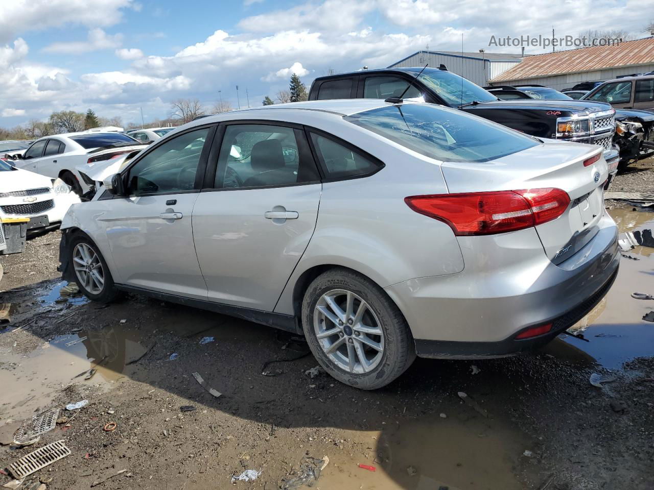 2015 Ford Focus Se Silver vin: 1FADP3F24FL375801