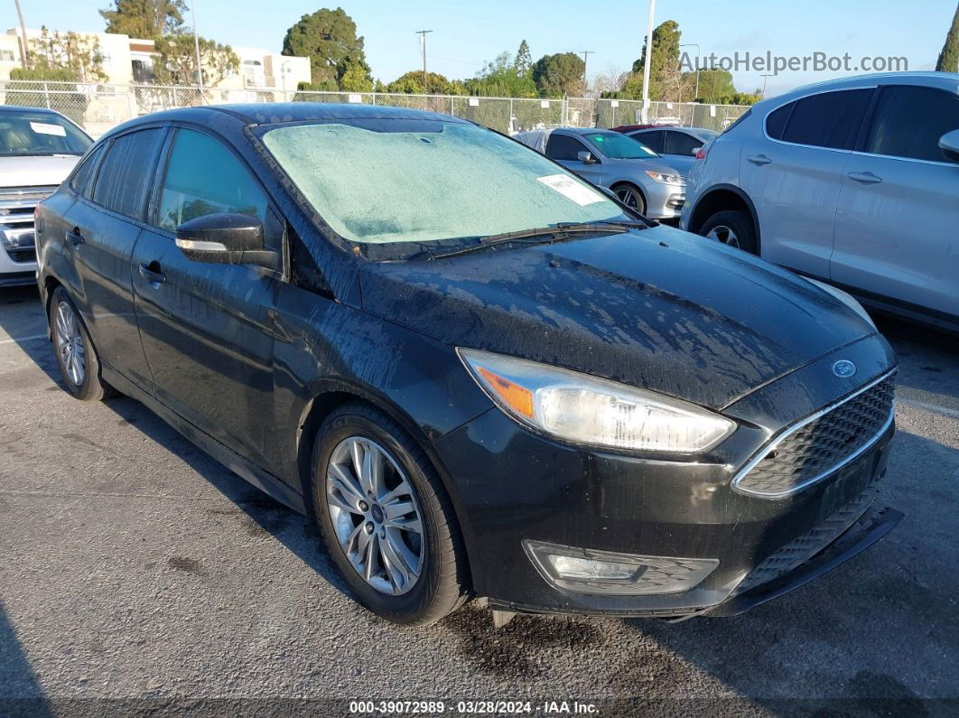 2016 Ford Focus Se Black vin: 1FADP3F24GL203270