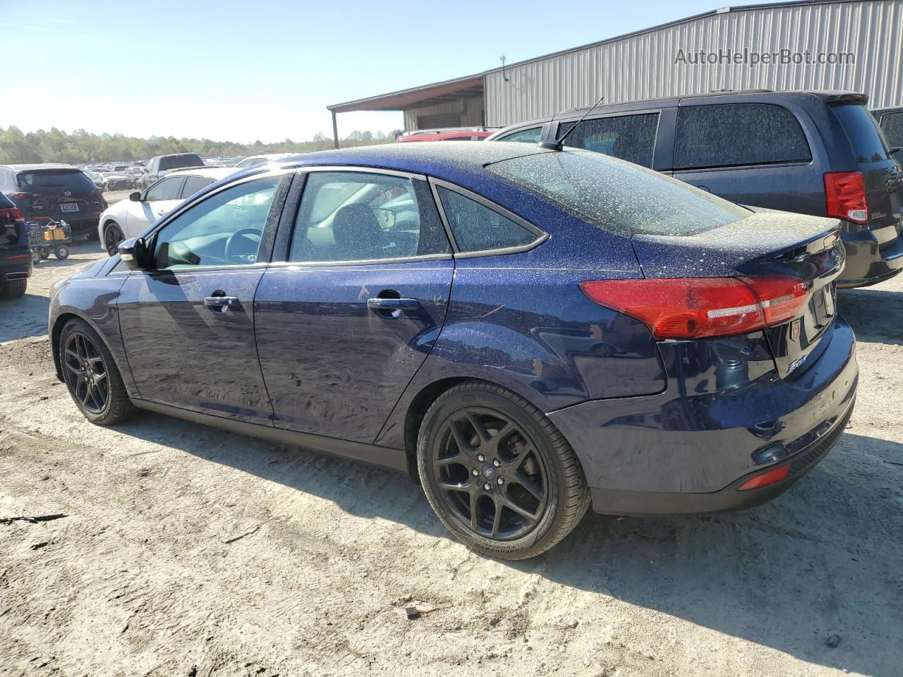 2016 Ford Focus Se Blue vin: 1FADP3F24GL210543