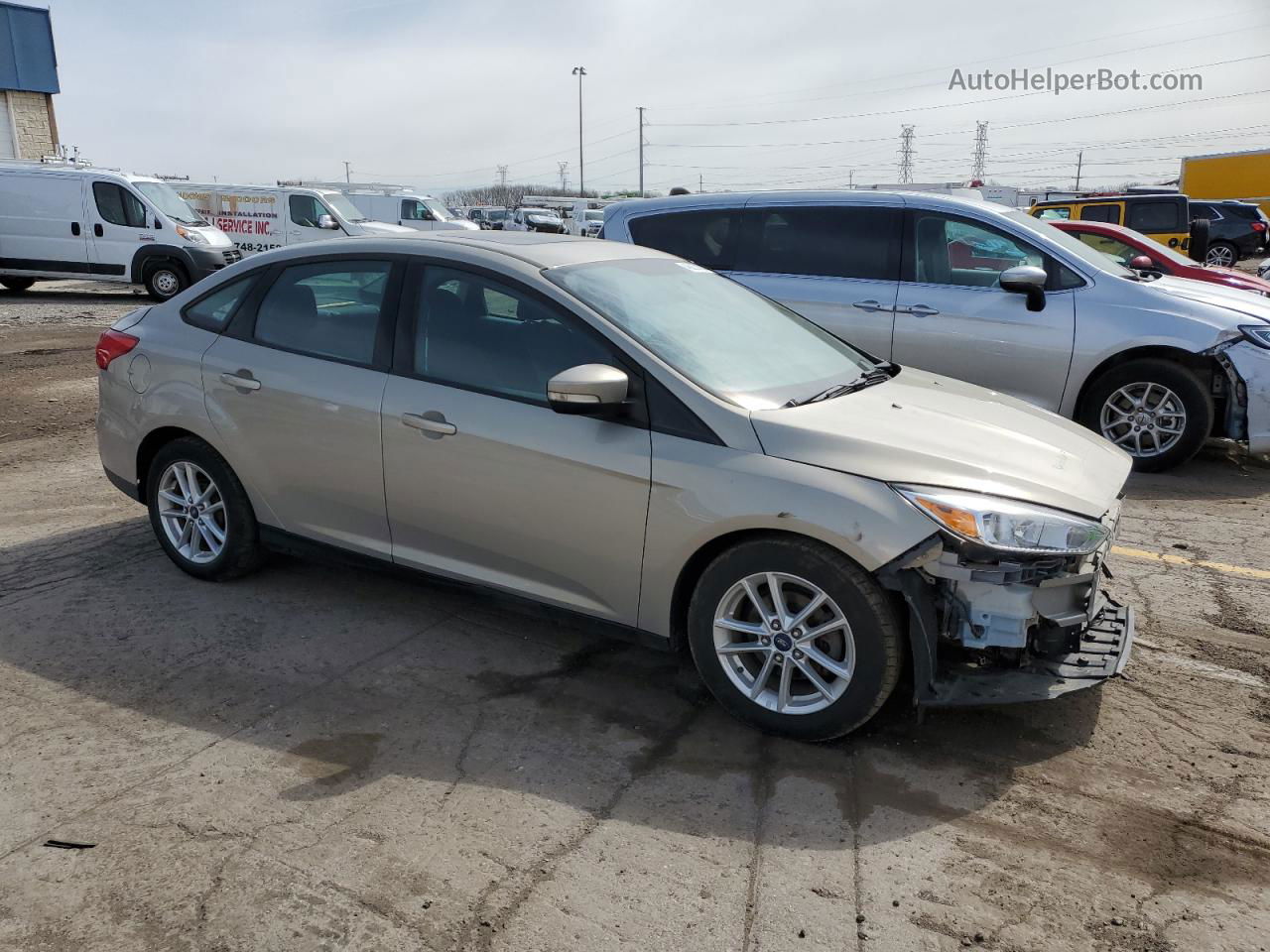 2016 Ford Focus Se Tan vin: 1FADP3F24GL231098