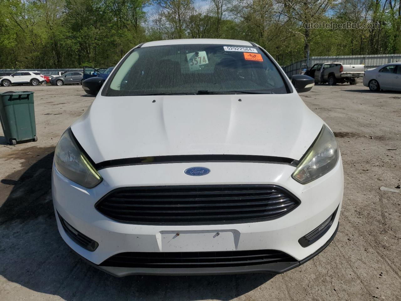 2016 Ford Focus Se White vin: 1FADP3F24GL316541