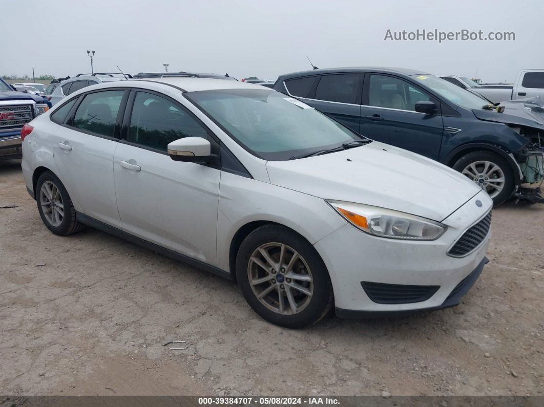 2017 Ford Focus Se White vin: 1FADP3F24HL300373