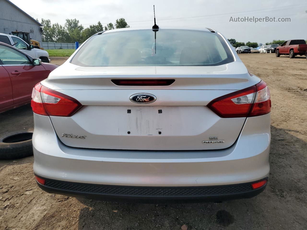 2013 Ford Focus Se Silver vin: 1FADP3F25DL105179