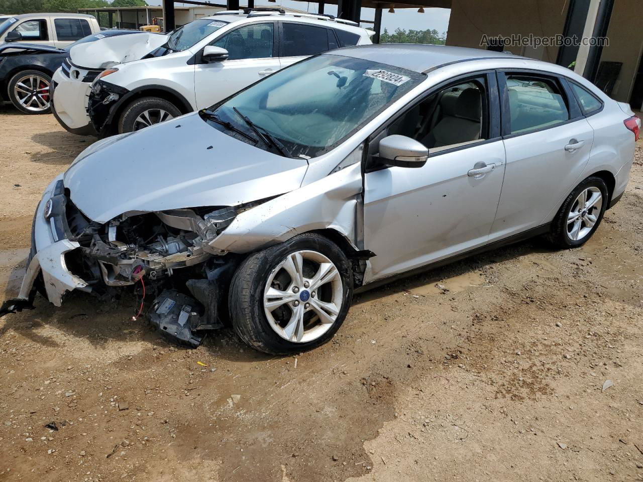 2013 Ford Focus Se Silver vin: 1FADP3F25DL111905