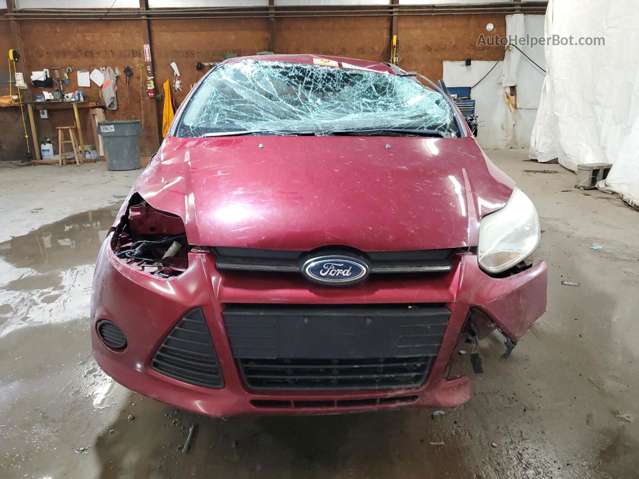 2013 Ford Focus Se Burgundy vin: 1FADP3F25DL112858