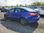 2013 Ford Focus Se Blue vin: 1FADP3F25DL148940