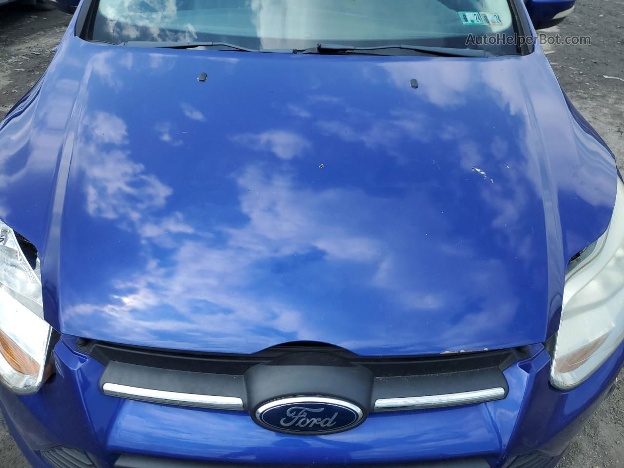 2013 Ford Focus Se Blue vin: 1FADP3F25DL148940