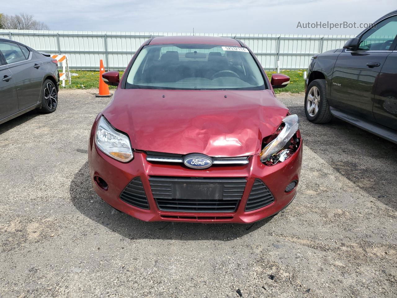 2013 Ford Focus Se Red vin: 1FADP3F25DL188080