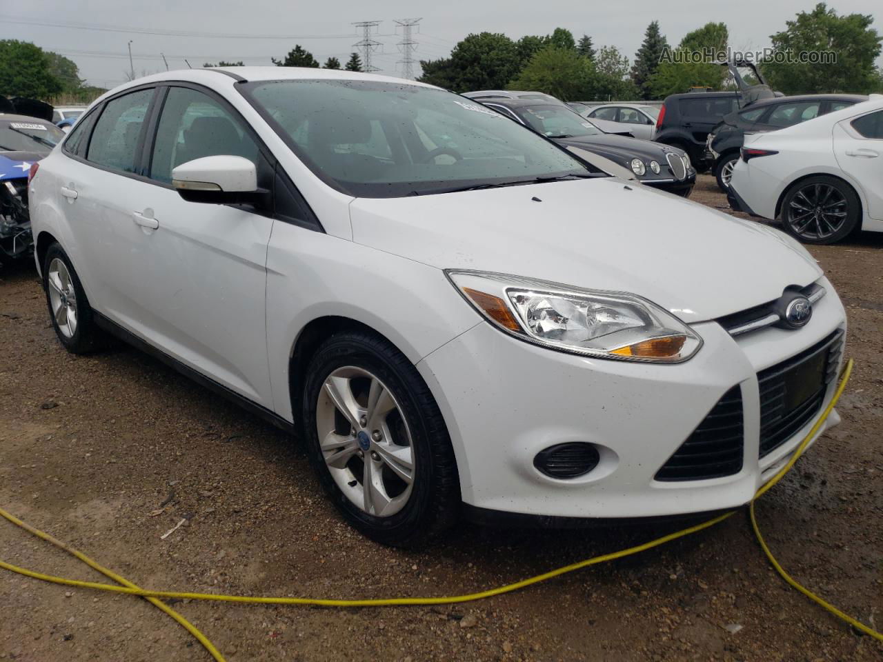 2013 Ford Focus Se White vin: 1FADP3F25DL244342