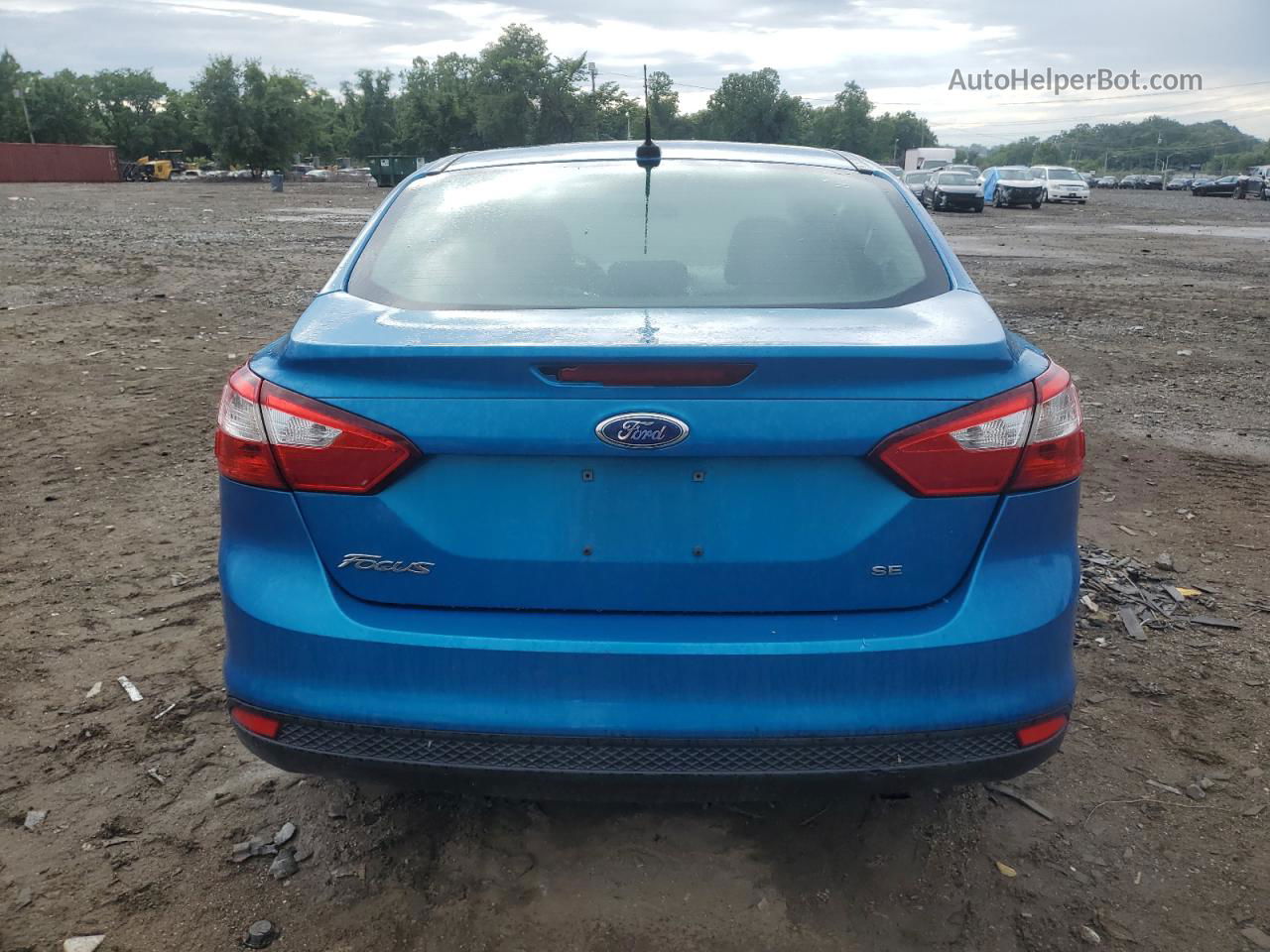 2013 Ford Focus Se Blue vin: 1FADP3F25DL260542