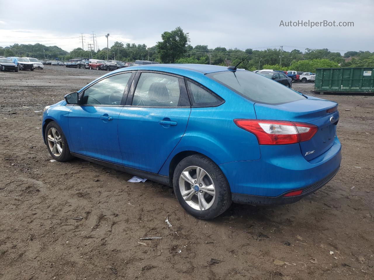 2013 Ford Focus Se Blue vin: 1FADP3F25DL260542