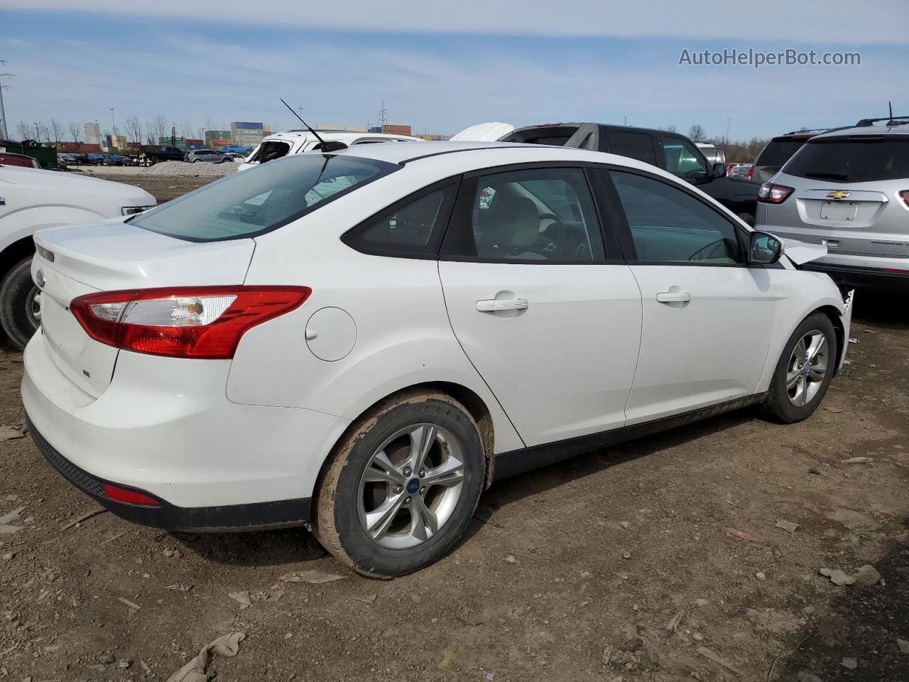 2013 Ford Focus Se White vin: 1FADP3F25DL261402