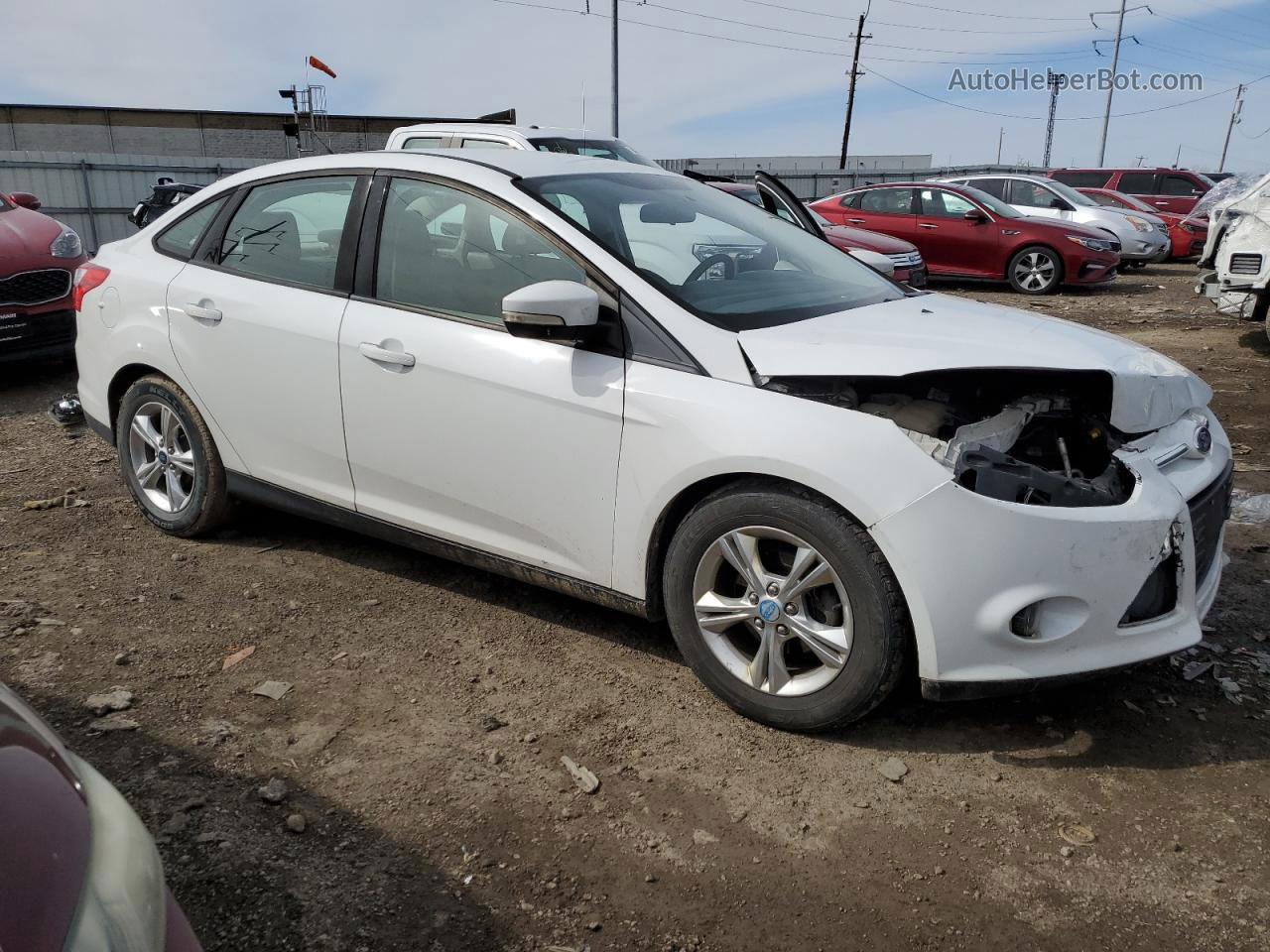 2013 Ford Focus Se White vin: 1FADP3F25DL261402