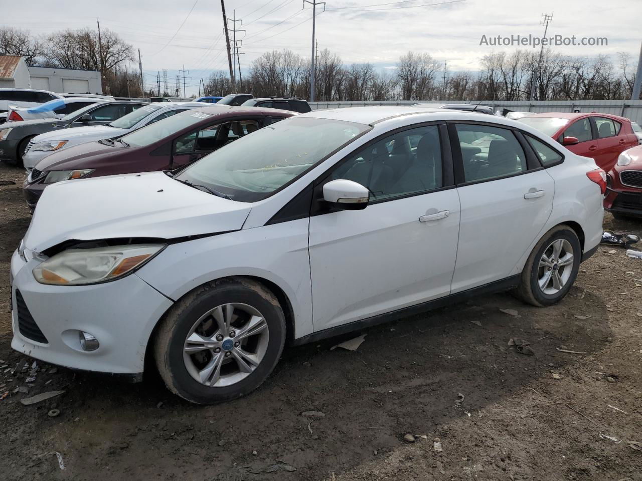 2013 Ford Focus Se White vin: 1FADP3F25DL261402